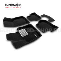 Текстильные 3D коврики Euromat3D Lux в салон для Volkswagen Golf Plus (2004-2014) № EM3D-004502