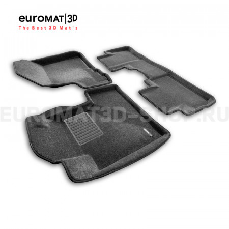 Текстильные 3D коврики Euromat3D Business в салон для Honda CR-V (2006-2012) № EMC3D-002606G Серые Текстильные 3D коврики Euromat3D Business в салон для Honda CR-V (2006-2012) № EMC3D-002606G Серые