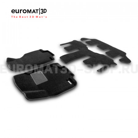 Текстильные 3D коврики Euromat3D Business в салон для Gac GN8 (2020-2023) № EMC3D-001430 Текстильные 3D коврики Euromat3D Business в салон для Gac GN8 (2020-2023) № EMC3D-001430