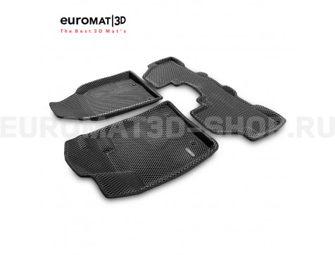 3D коврики Euromat3D EVA в салон для Lexus RX (2009-2015) № EM3DEVA-003209