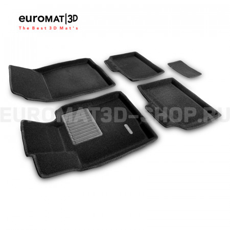 Текстильные 3D коврики Euromat3D Business в салон для Mini Cooper Paceman (2012-2016) № EMC3D-005600