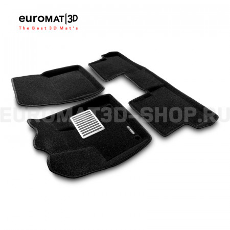 Текстильные 3D коврики Euromat3D Lux в салон для Opel Grandland X (2017-) № EM3D-003907