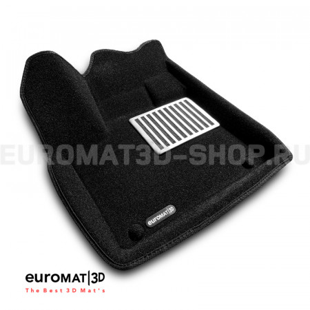 Текстильные 3D коврики Euromat3D Lux в салон для Opel Grandland X (2017-) № EM3D-003907