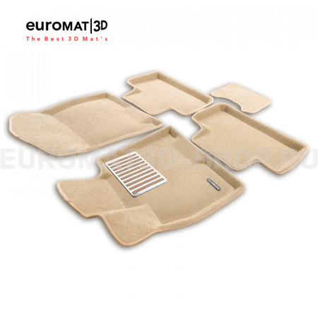 Текстильные 3D коврики Euromat3D Lux в салон для Genesis GV80 (2021-) № EM3D-001440T Бежевые Текстильные 3D коврики Euromat3D Lux в салон для Genesis GV80 (2021-) № EM3D-001440T Бежевые