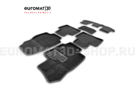 Коврики 3D ворс в салон Toyota Highlander (2021–2026) № SI3D00THXU70 Коврики 3D ворс в салон Toyota Highlander (2021–2026) № SI3D00THXU70